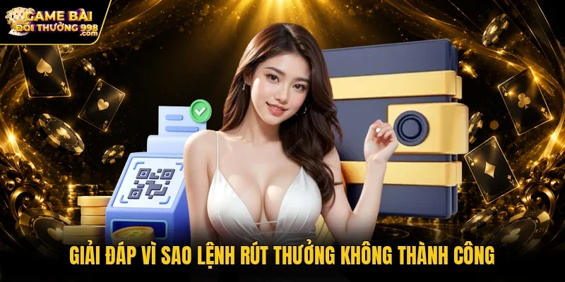 Giải đáp vì sao lệnh rút thưởng không thành công